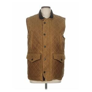 OVER UNDER Men's Whitby Field Vest Tan USA UK Collab Hunting Sport Full Zip M